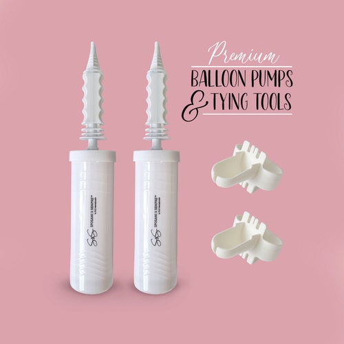 Balloon Pump Hand Held Inflator & Balloon Tying Knot Tool Set Etsy