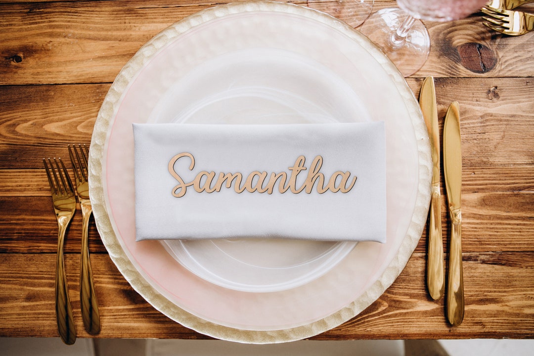 Wedding Place Cards Laser Cut Name Tags Wedding Escort Cards Wedding Seating Name Cards Custom