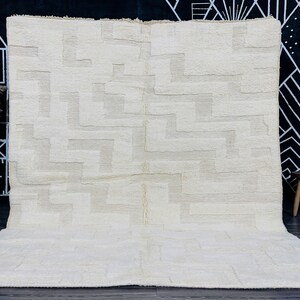 Custom rug - Moroccan custom rug - Beni ourain rug - Berber rug - Moroccan rug - Contemporary rug - wool rug - Handmade rug