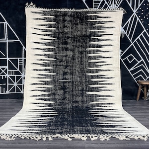 Kilim rug - Custom Black rug - Flat area rug - Plain rug - Handmade rug - Fluffy rug - Flatweave Kilim - Tapis Kilim.