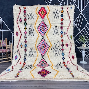 Moroccan rug Custom-Made | authentic Beni Ouarain Rug | Boujaad Rug | Colorful handmade | Made to Order Moroccan Berber rug
