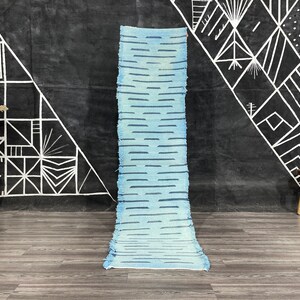 Wool runner- Handmade Flat rug- Blue runner rug- Blue hallway rug- entryway rug- small runner rug- Moroccan rug- Geometric Runner rug.