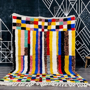 40% OFF CLOSING Sale, Custom Moroccan Rug | Super Pretty Berber rug | Colorful Bedroom Rug