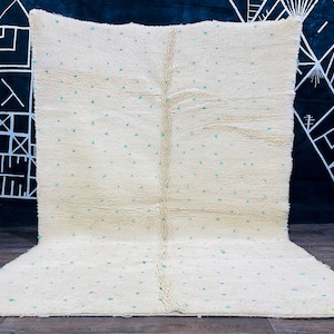 Moroccan rug dots, Green dots rug, Moroccan dots rug - Polka dots area rug - Small dots rug - Dot rug