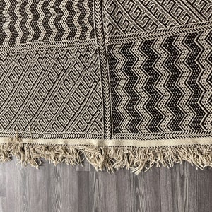 Zanafi rug Moroccan Kilim, zanafi moroccan rug, Brown rug, Morrocan rug, Berber Boho rug, moroccan kilim carpet, Handmade rug taznakht kilim image 5