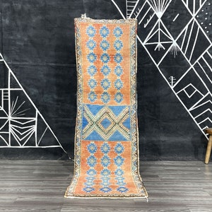 Berber Hallway Carpet, Moroccan runner rug washable, Tribal Area Runner, runner rugs for hallways, kitchen runner rug, Stair rug.