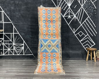 Berber Hallway Carpet, Moroccan runner rug washable, Tribal Area Runner, runner rugs for hallways, kitchen runner rug, Stair rug.