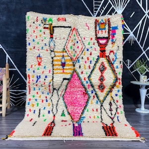 Adorable Modern Moroccan Rug From Azilal Rug.