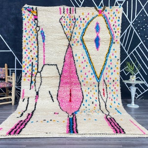 Moroccan Custom rug , Moroccan carpet , New Azilal rug , Beni Ourain style , New Beni Ourain rug ,  Berber rug