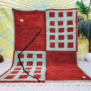 All sizes Beni ourain rug, Authentic custom Moroccan rug, Berber carpet, Genuine Wool rug, Handmade Beni ourain style, Area rug.