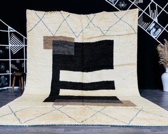 Unique Design Rugs - Taznakht Morrocan Floor Rug - Fluffy Handmade Wool Rug