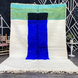 Moroccan Custom rug - Moroccan carpet - New  rug - Beni Ourain style - New Beni Ourain rug - clourful Berber rug