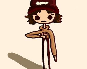 aangepast cartoon portret