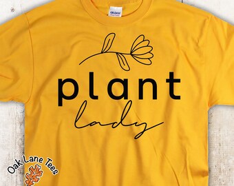PLANT LADY Short-Sleeve Unisex T-Shirt,Plant Lady Shirt,Plant Lover Shirt,Plant Mom Shirt,Gardening Shirt,Botanical Shirt,Plant Lovers Shirt