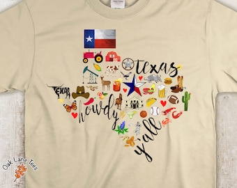 Camiseta de TEXAS, Camisa de recuerdo de Texas, Camiseta unisex, Camisa de Texas, Camiseta de Texas, Regalo de Texas, Regalos de Texas, Camiseta de Texas, Estado de Texas, Camiseta de Texas