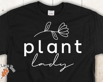 PLANT LADY Short-Sleeve Unisex T-Shirt,Plant Lady Shirt,Plant Lover Shirt,Plant Mom Shirt,Gardening Shirt,Botanical Shirt,Plant Lovers Shirt