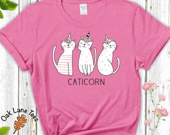 Koszulka Caticorn,Kot Jednorożec,Kot,Miłośnik kotów,Koszulka dla miłośników kotów,Koszulka jednorożca,Zabawna koszulka dla kotów,Prezent dla miłośników kotów,Urocza koszulka dla kotów,Koszulka dla kotów