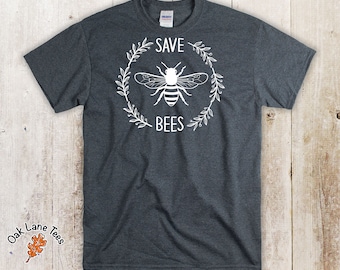Koszulka SAVE BEES, Koszulka pszczela, Prezent pszczeli, Koszulka pszczela, Koszulka pszczelarza, Koszulka pszczoły, Koszulka pszczoła miodna, Prezent dla miłośnika pszczół, Koszulka pszczela unisex, Koszulka Save the Bees