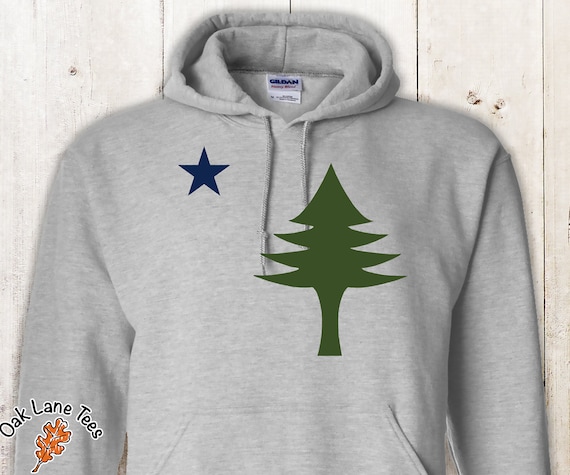 MAINE FLAG Hoodie,Maine Flag Gift,Unisex Sweatshirt,Original Maine Flag,Maine Hooded Sweatshirt,Maine Sweatshirt,Maine Gift,Maine Gifts