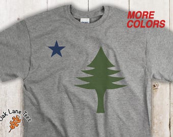 MAINE FLAG Tshirt,Maine Flag Gift,Unisex Tshirt,Original Maine Flag,Maine Shirt,Maine Tee,Maine Flag,Maine Gifts,Maine Gift,Maine Tshirt