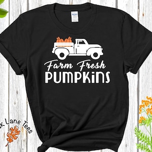 FARM FRESH PUMPKIN TShirt,Fall Shirt,Autumn Shirt,Thanksgiving Shirt,Gift For Her,Fall t shirt,Pumpkin Tshirt,Pumpkin T-shirt, Pumpkin Shirt
