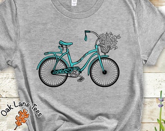 CRUISER BIKE T-Shirt,Bicycle Tshirt,Vintage Bike Shirt,Cruiser Bike Gifts,Beach Cruiser,Bike Shirts,Bike Tee,Gift For Her,Bike T Shirt