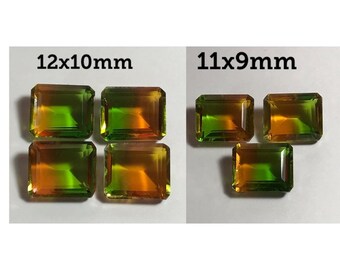 MULTI COLOUR DOUBELET loose 12*10MM,11*9MM octagon.price per pcs.