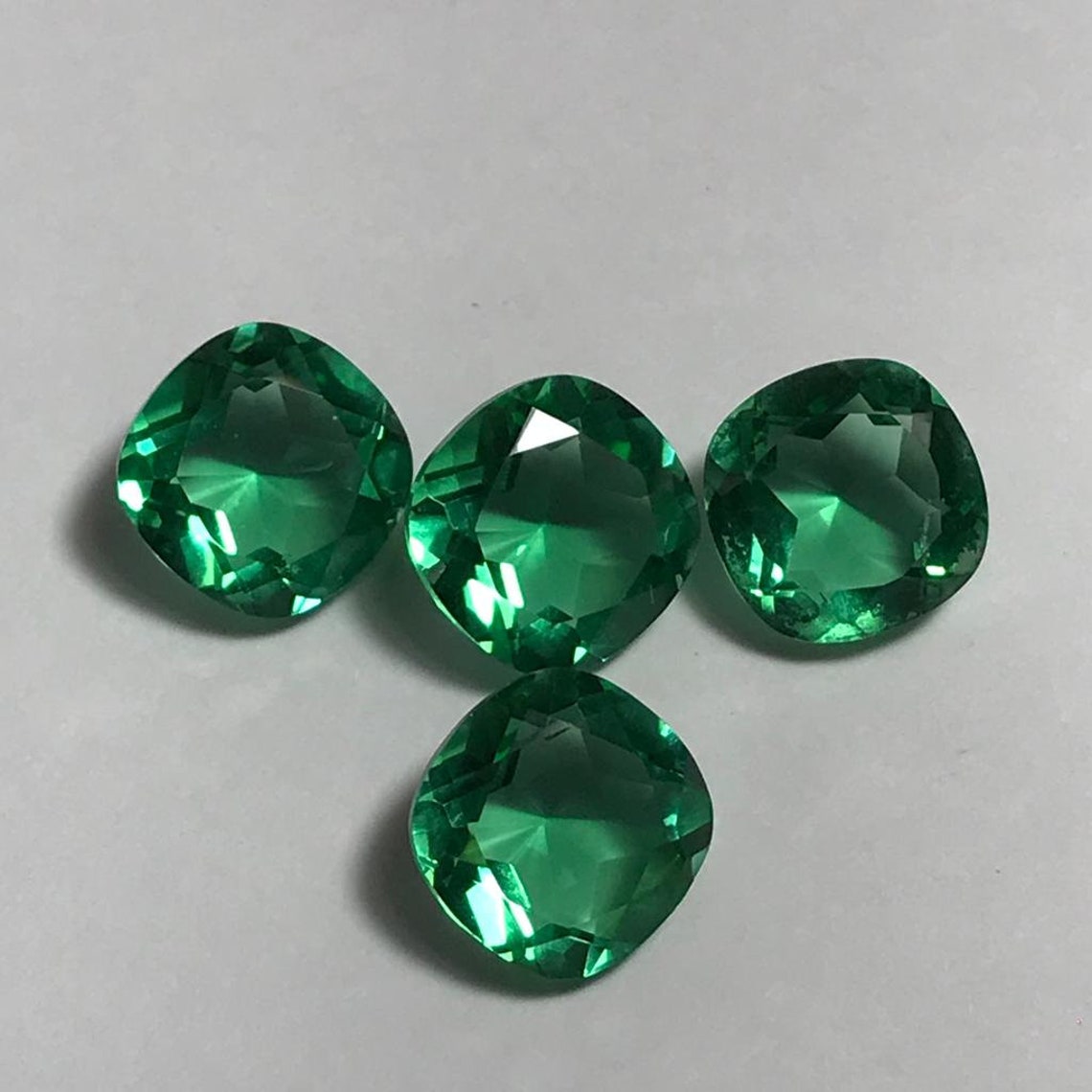 LAB CREATED SYNTHETIC emerald crystal.loose 9MM. Etsy