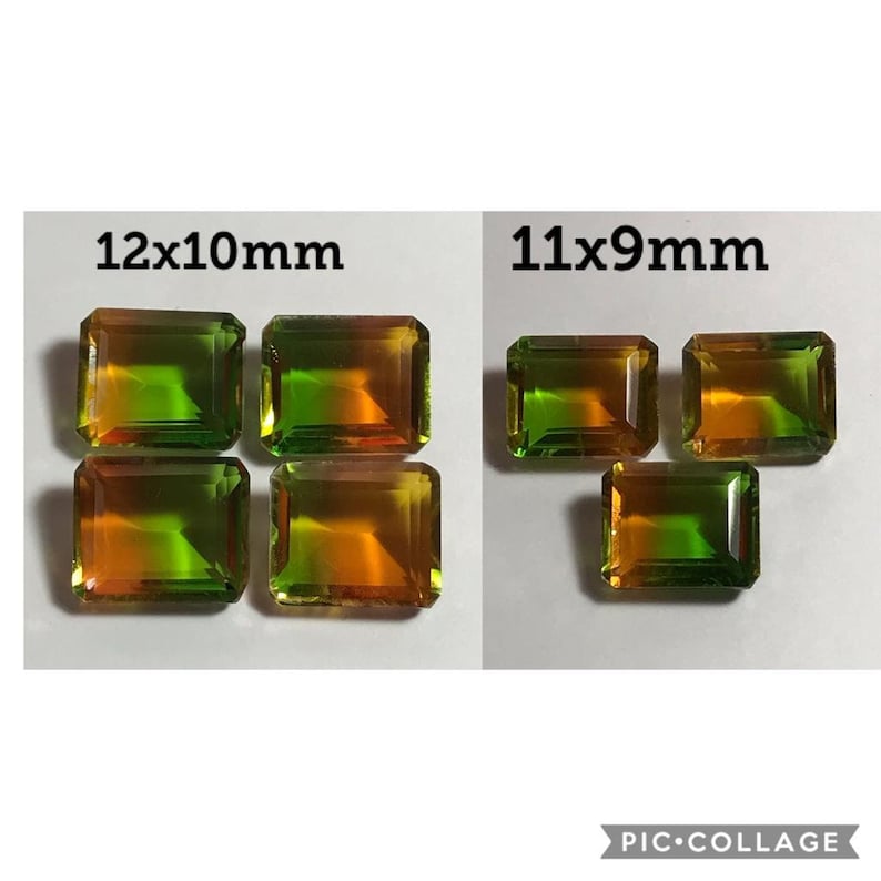 MULTI COLOUR DOUBELET loose 12*10MM,11*9MM octagon.price per pcs.
