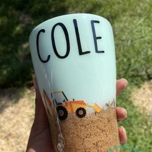 Construction Kids Tumbler, Custom Kids Tumbler, Construction Tumbler, Kids Tumbler, Kids Gifts, Birthday Gifts, Construction Theme