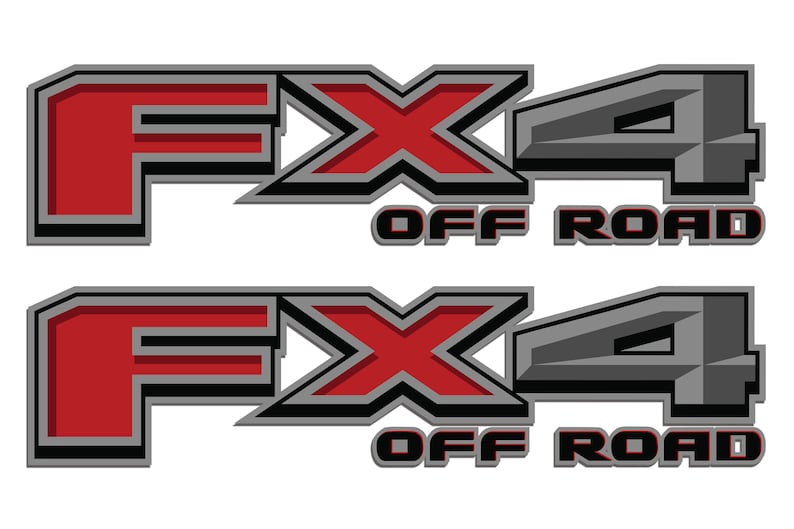 FX4 Off Road 2Color 3D Vinyl Decal Fits 2021 Ford F150 F450 Etsy