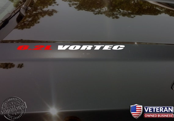 6.0L VORTEC Hood sticker decals emblem Chevy Silverado GMC Sierra HD 2015 2
