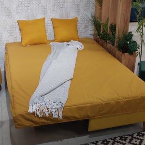 Waterproof,linen Fitted Sheet.Waterproof cover,mattress cover.protection for sofa,couch,bed.Linen couch.Large,custom sizes.linen bedspread