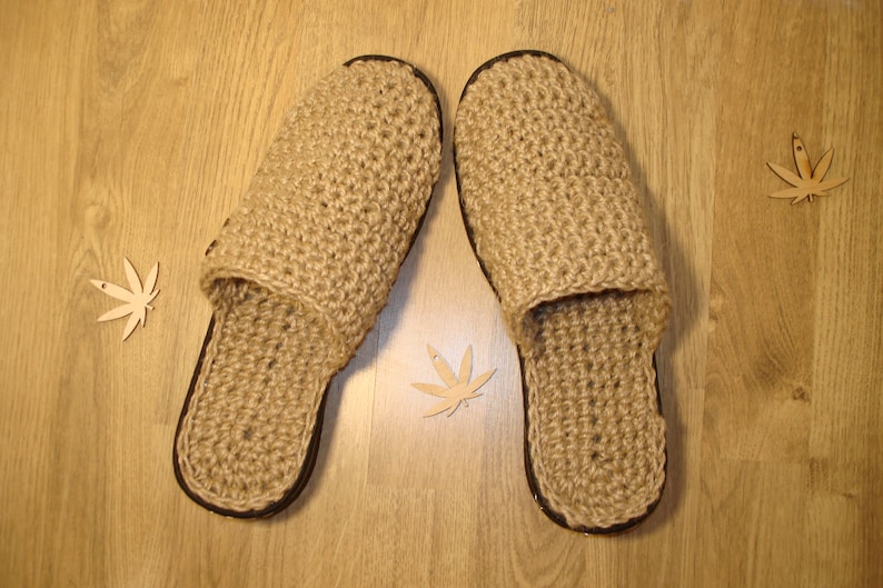 Hemp organic slippers.Eco friendly hemp shoes.hemp insole.foot Etsy
