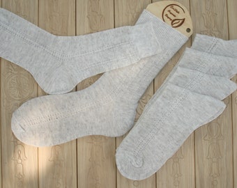 set of linen socks 5 pcs.  eco friendly socks natural 100%.Socks for men and women.Lungs,organic gray ankle socks.Casual,high socks.