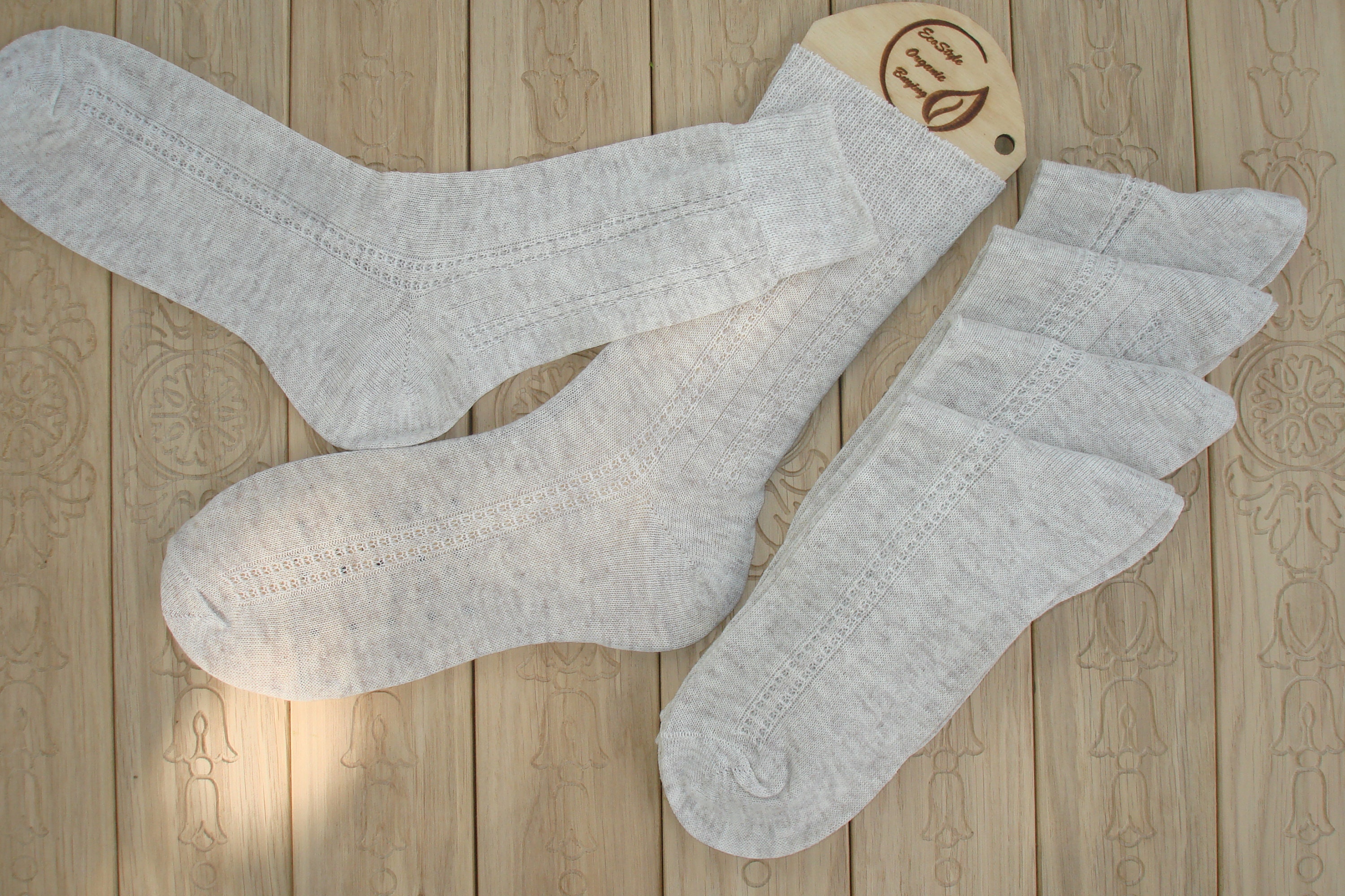 Natural linen socks set of 5 pieces Linen socks 100 Socks for Etsy