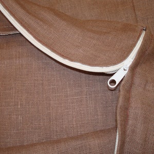 Linen cover couch.Cover futon.Cover with zipper.Seat cushion cover,window sill cushion.Organic 100% Linen light eggplant coverlid sofa,bed