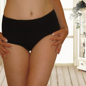 Set 3 pieces women cotton,eco panties.black panties with a high waist for women from 100% cotton.bikini large sizes|Deep panties.big panties