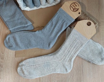 Set 10 pairs organic linen socks.High calf socks.natural casual,thin,lightweight ankle socks.basic gray sock.lightweight sock home & hiking