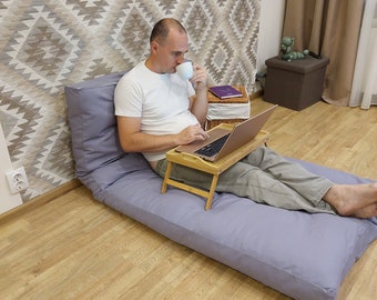 Organic linen seat cushion floor hemp mat,sofa removable cover.Linen cover zipper.Kitchen Banquette cushion window.cushion reading nook