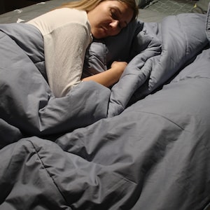 Cotton organic blanket.Cotton comforter.Cotton eco-friendly blanket.Vegan quilt.Twin Queen King custom sizes.Cotton throw.Natural blanket