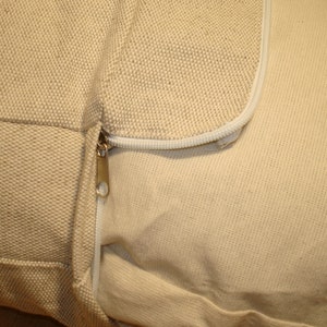 Linen sofa cover. Futon cover. Zip cover. Seat cushion cover. Loveseat futon cover. Organic  topper. 100% Linen. Different colors.