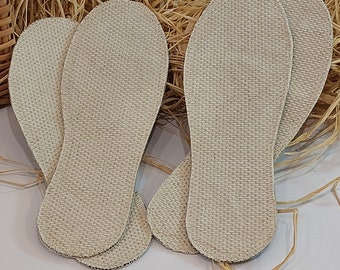 set super thin,linen insoles.organic soft flexible shoe Boot Liners.vegan antibacterial insoles.new insoles for old shoes.custom size gift