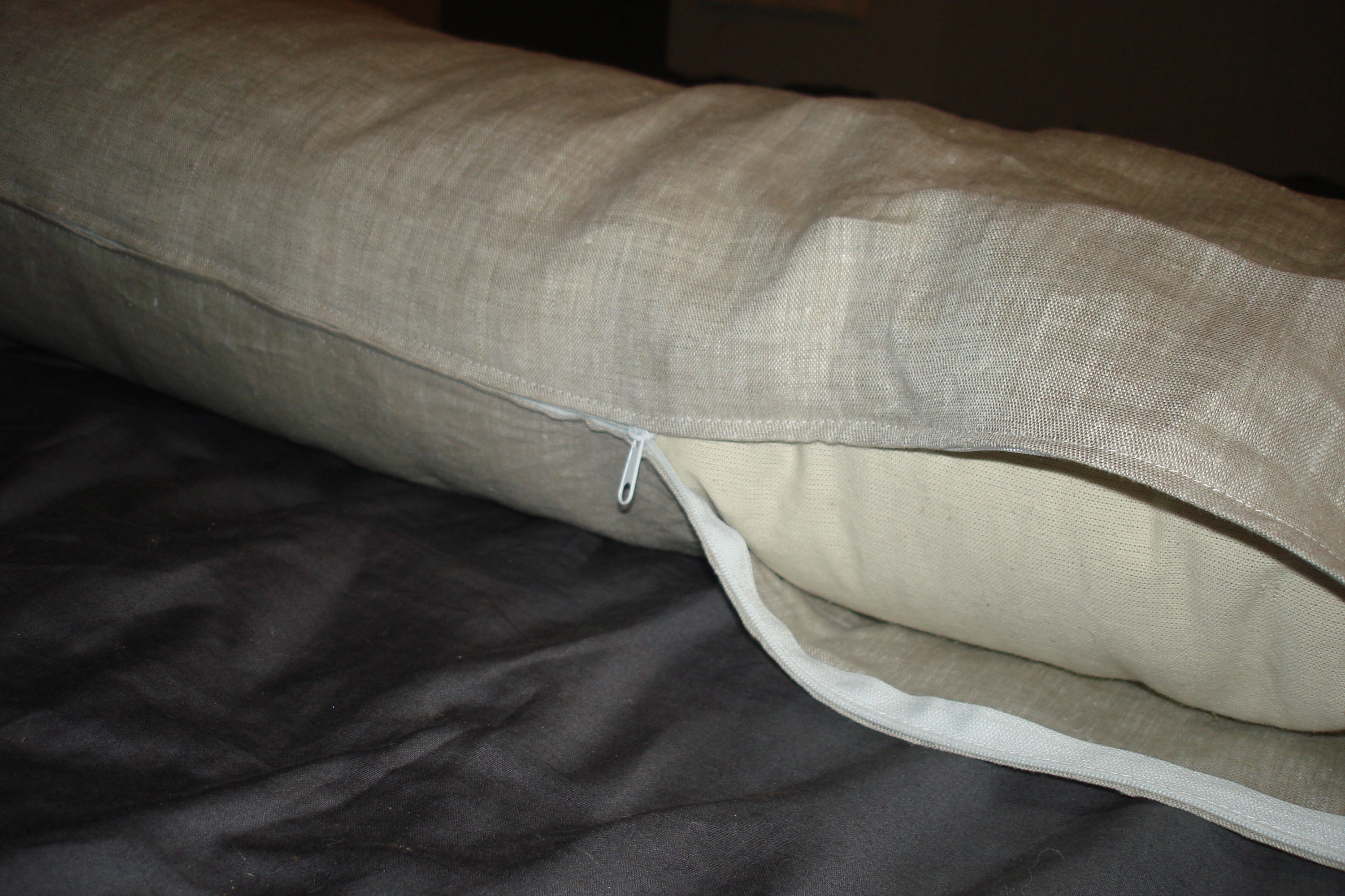 Body Pillow Organic Lshaped Body Pillow Long Pillow Linen Etsy