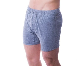Set van 3 stuks.Linnen boxershort,milieuvriendelijk linnen ondergoed.Ongebleekte, ongeverfde herenslip.Slaapshort.cadeau echtgenoot, vader.