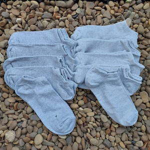 10 pairs organic linen socks, unbleached undyed.5 short ankle socks 5 mesh socks.casual socks for hiking and office. eco-friendly vegan gift