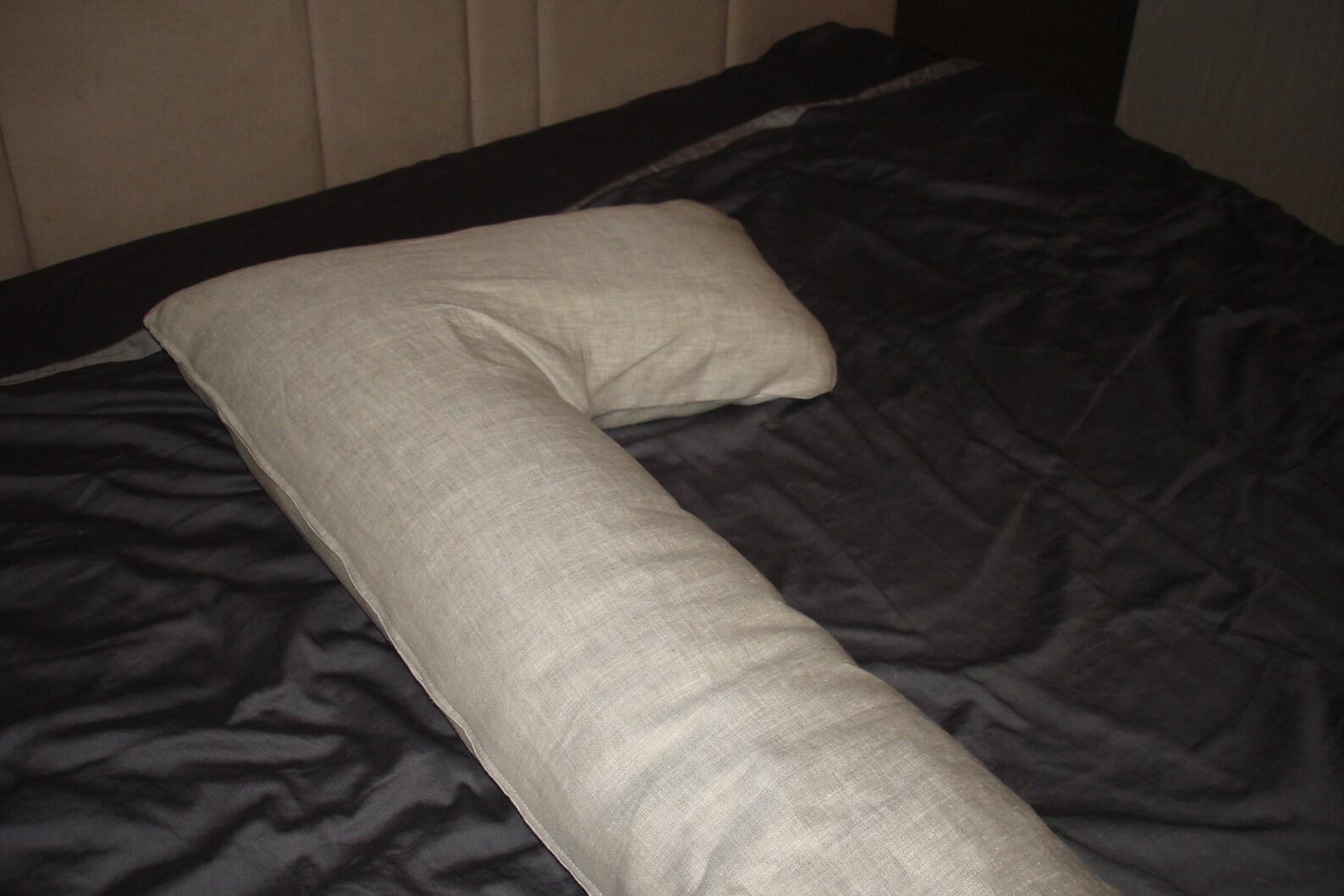 Organic Lshaped body pillow.Sleeping pillow.linen pillow & Etsy