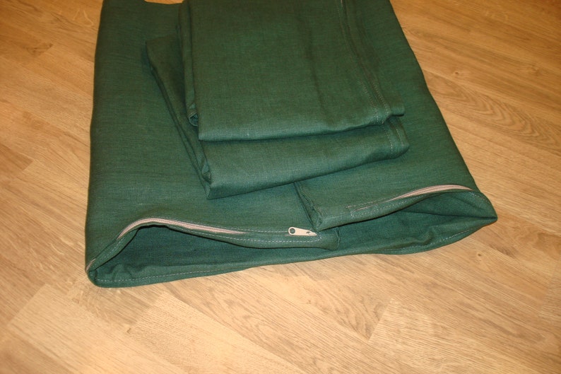 Linen Sofa Cover Futon Cover Custom Size Zippered Cover Seat Etsy