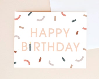 Happy Birthday Candle- Birthday Card