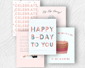 Birthday Card Set - Greeting Cards